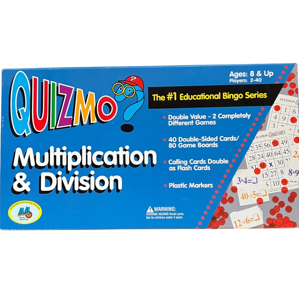 Learning Advantage Quizmo Multiplication & Division 2 Games In One EUC